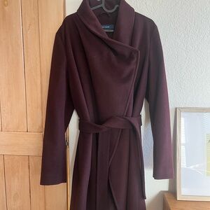 Cole Haan Women's Rich Plum Trench Coat